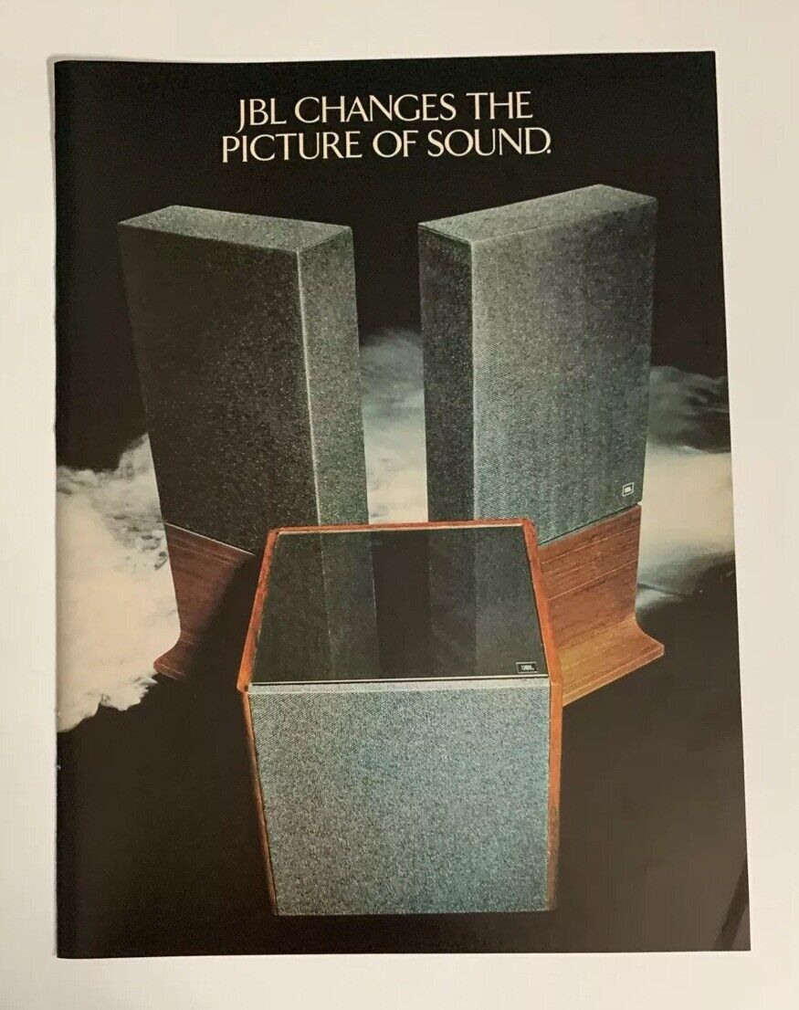 1977 JBL Stereo Speaker System Print Ad Speakers Changes The Picture Of Sound