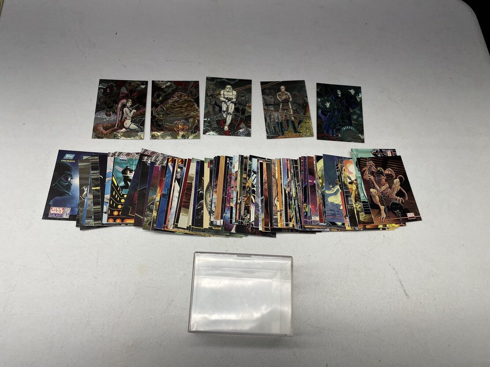 1994 Topps Star Wars Galaxy Series 2 Trading Card Lot Of 106, 5 Chase Foil Cards