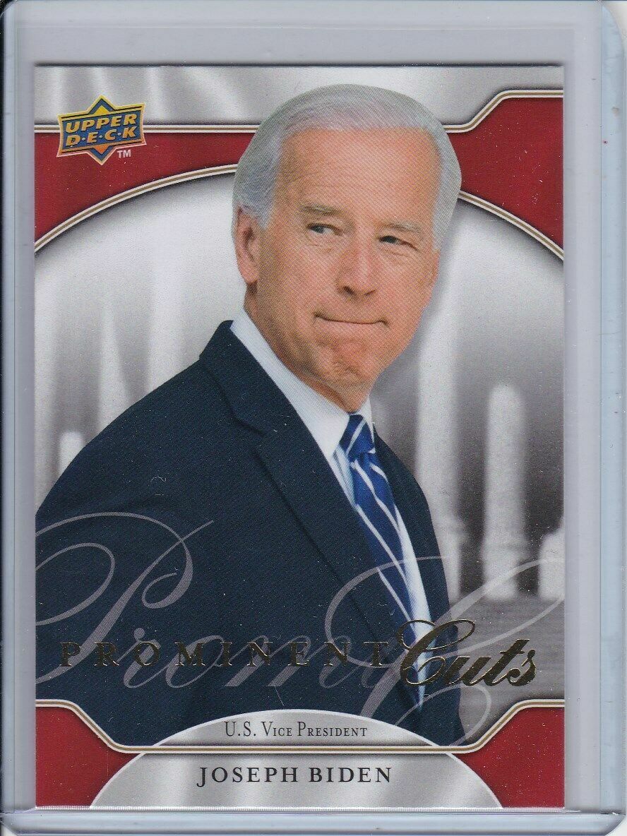 2009 Upper Deck Prominent Cuts # 1 Joseph Joe Biden President Let's Go Brandon