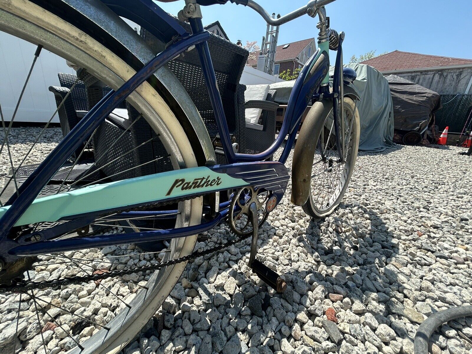 Schwinn Panther S2 26 Balloon Bicycle Vintage blue