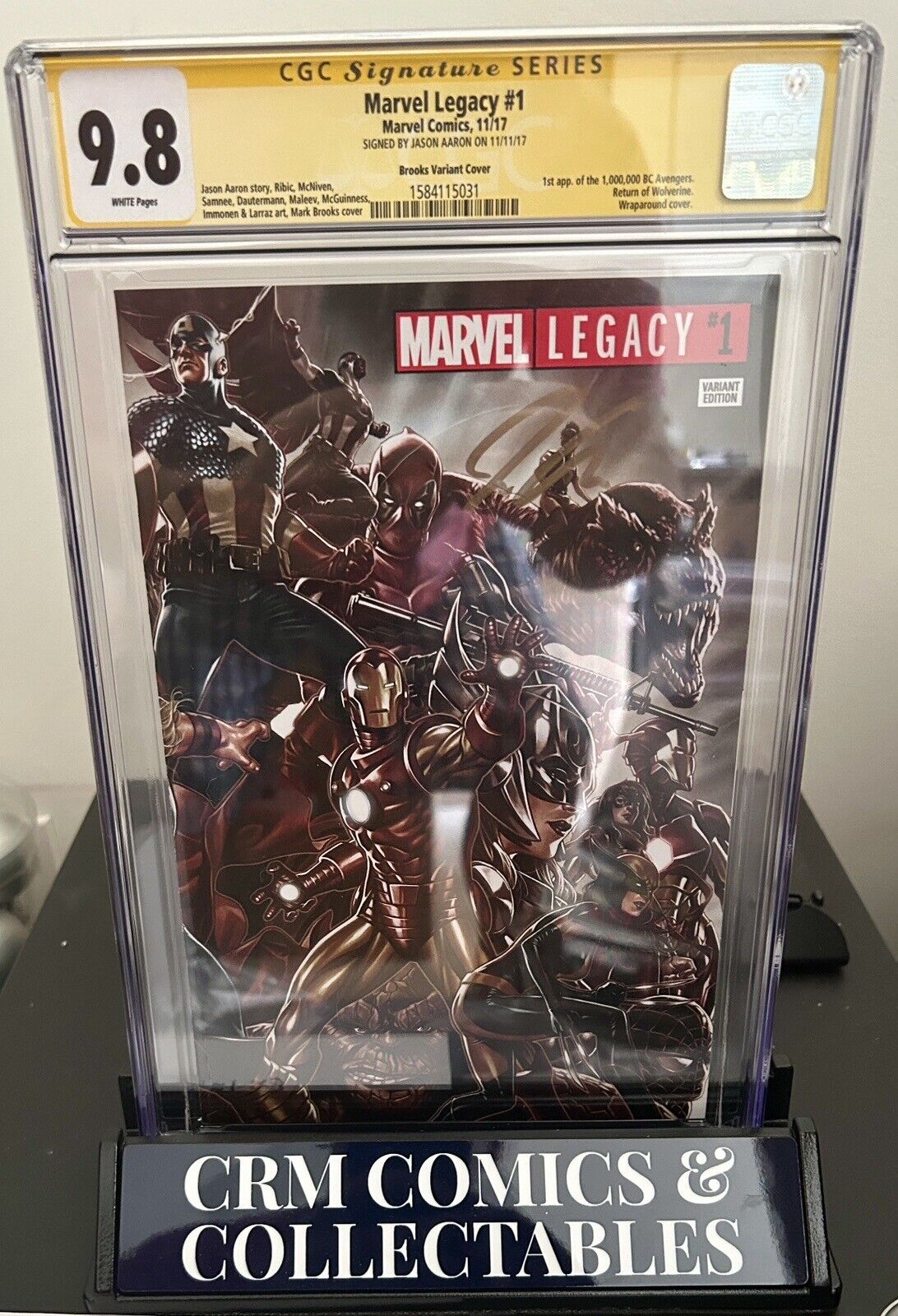 Marvel Legacy #1 Mark Brooks Variant Cover Edition CGC 9.8 SIGNED - Jason Aaron