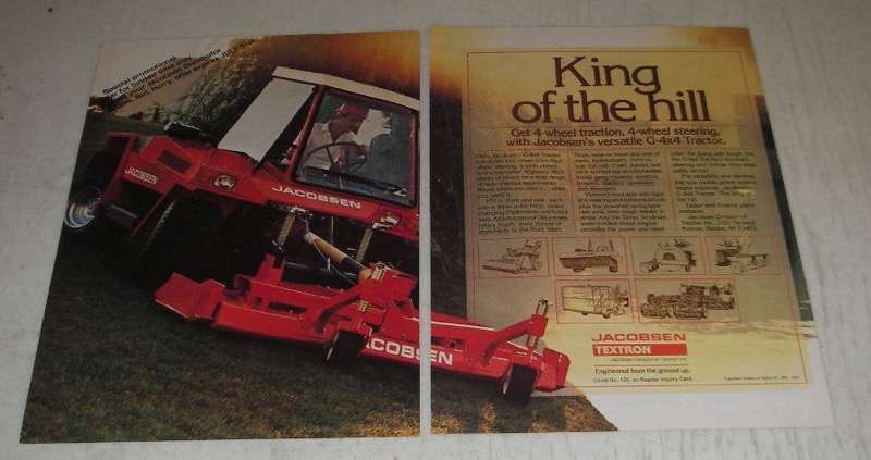 1986 Jacobsen G-4x4 Tractor Ad - King of The Hill