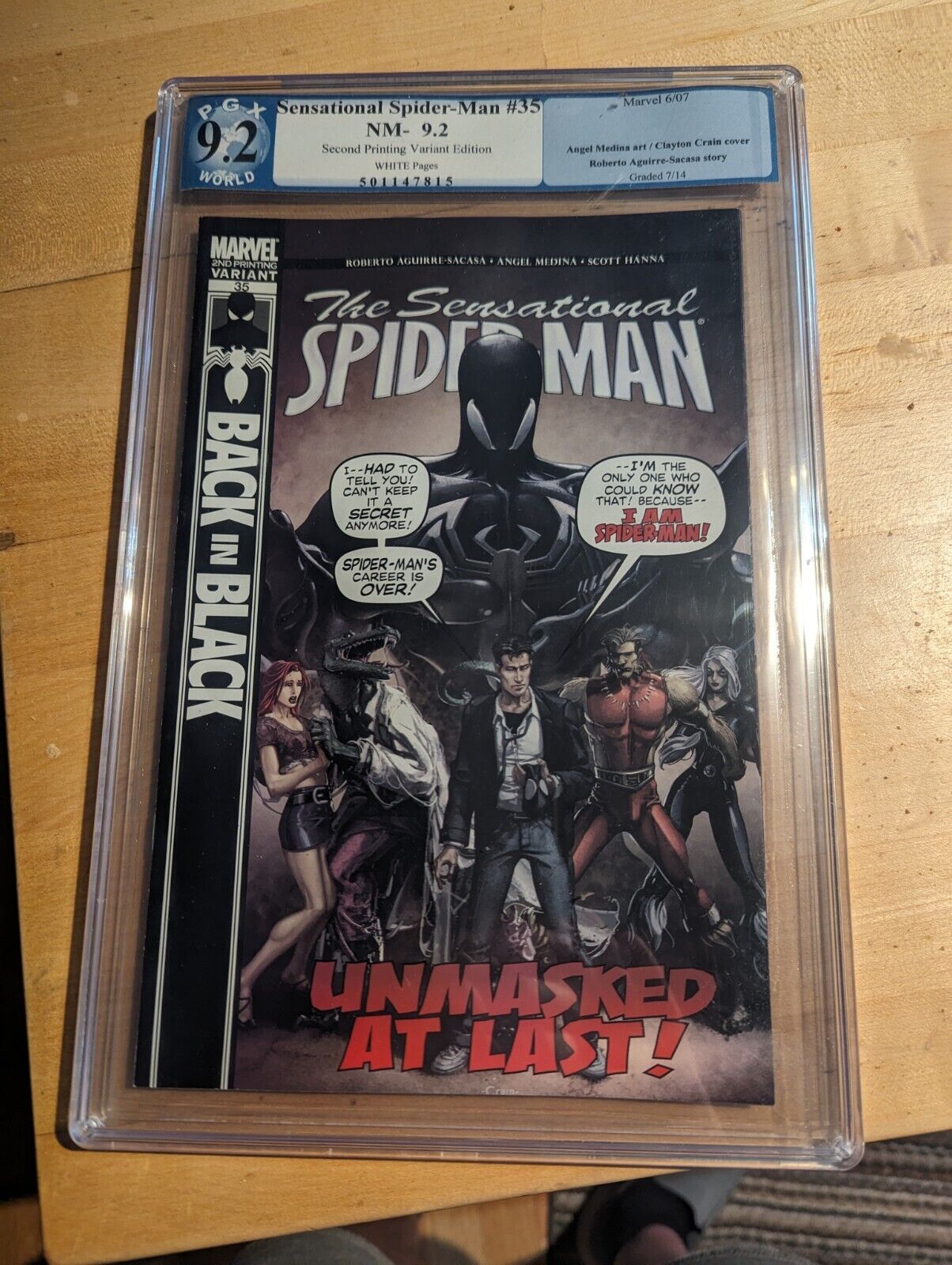 the sensational spider man #35 (2014) 2nd printing variant