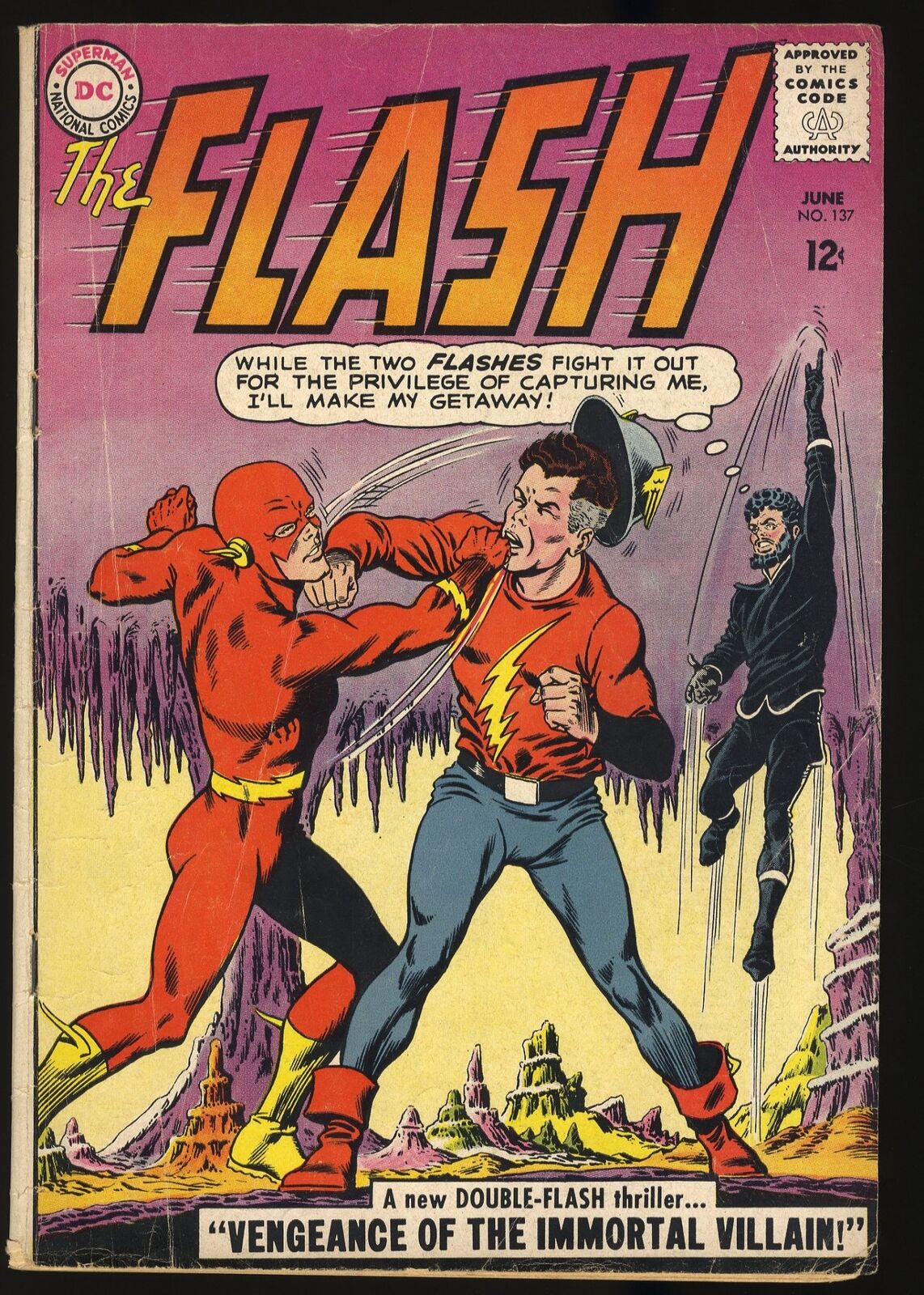 Flash #137 VG- 3.5 1st Appearance Silver Age Vandal Savage DC Comics 1963
