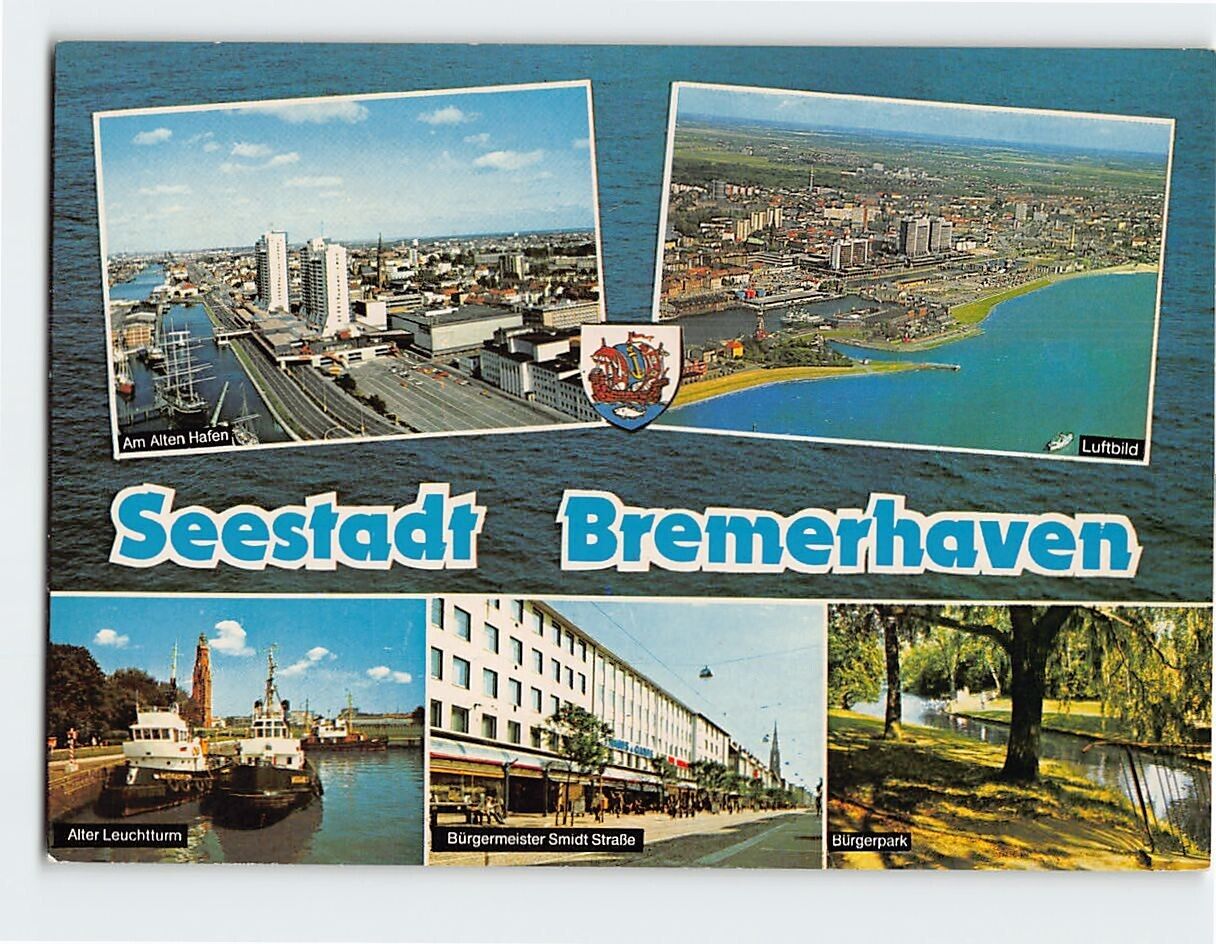 Postcard Seestadt Bremerhaven, Germany