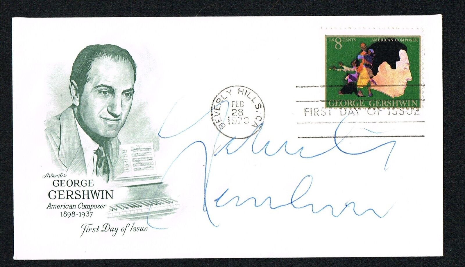 Yehudi Menuhin (d. 1999) signed autograph auto First Day Cover FDC Violinist