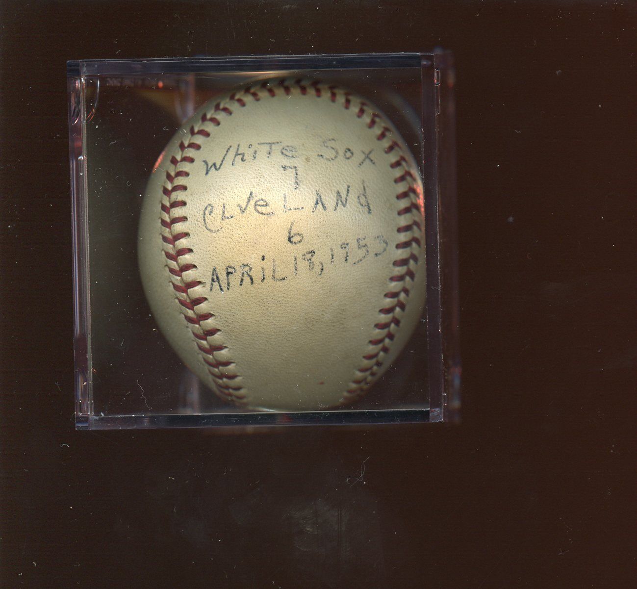 April 18 1953 MLB Game Used Baseball From Harry Fritz Dorish LOA