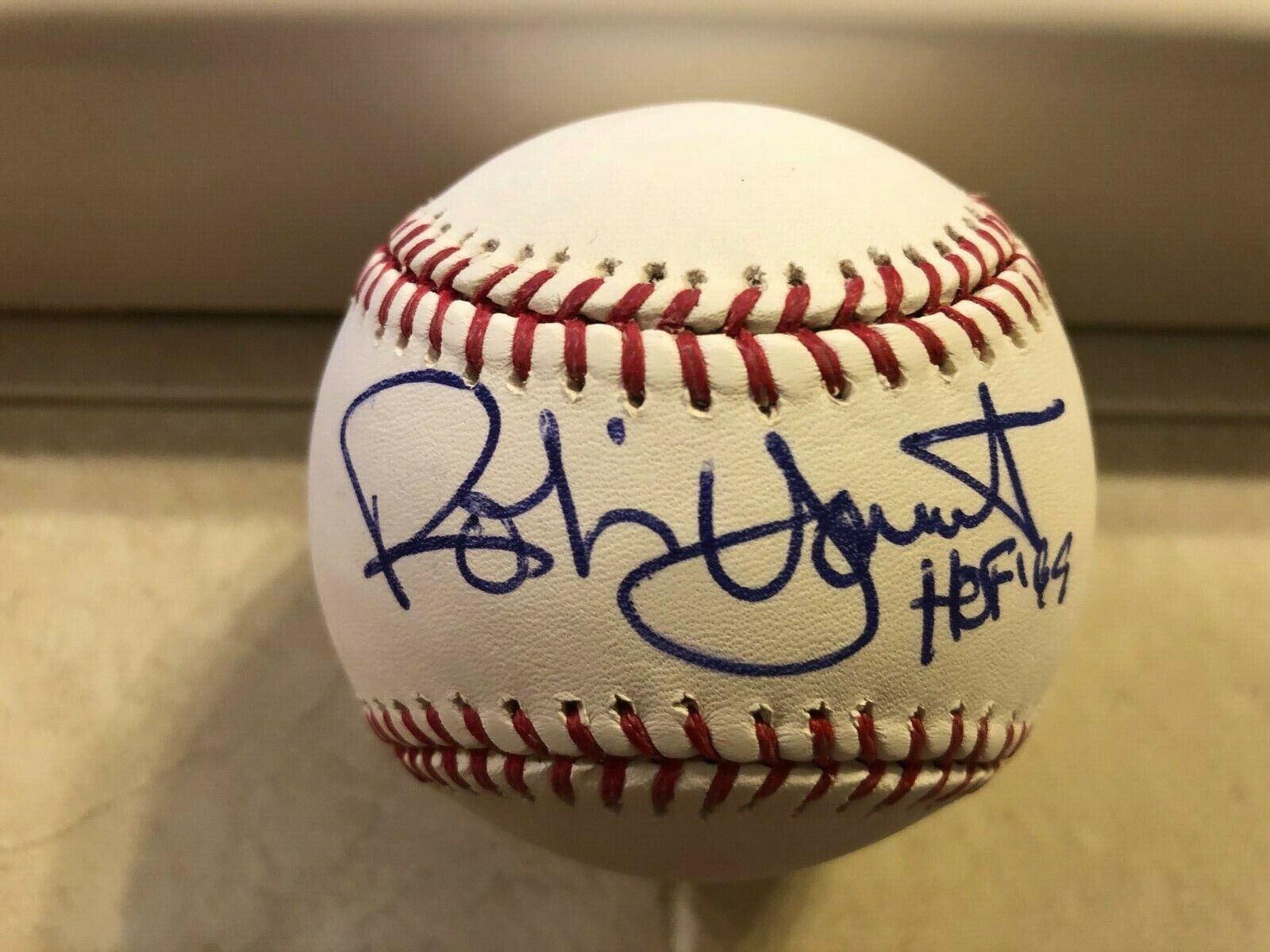 ROBIN YOUNT AUTOGRAPHED MLB BASEBALL SIGNED HOF \'99  MILWAUKEE BREWERS 