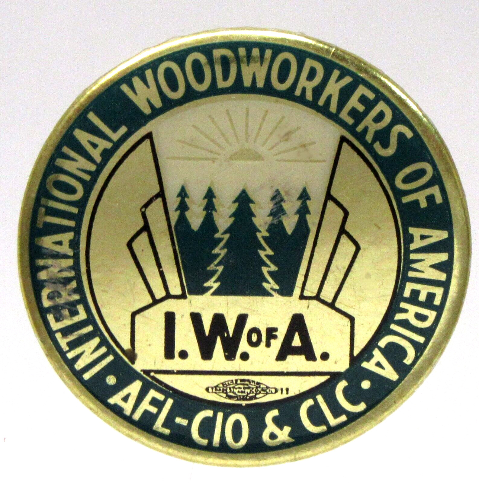 1930\'s I.W. of A. INTERNATIONAL WOODWORKERS OF AMERICA 1.5\