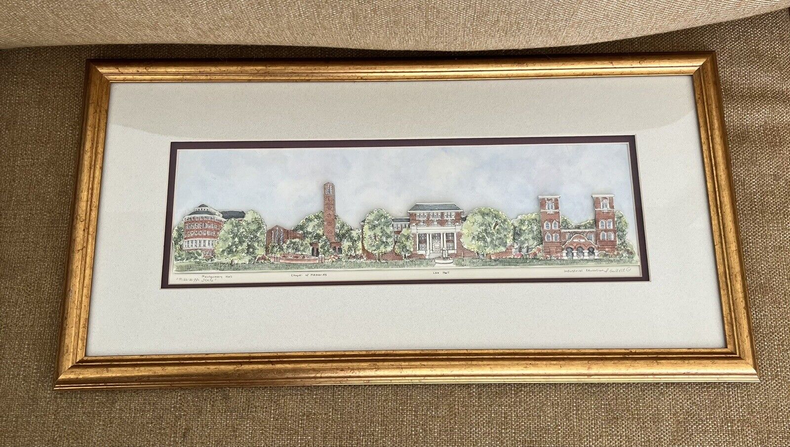 Patsy Gullett Mississippi State University Original Watercolor Graduation Gift