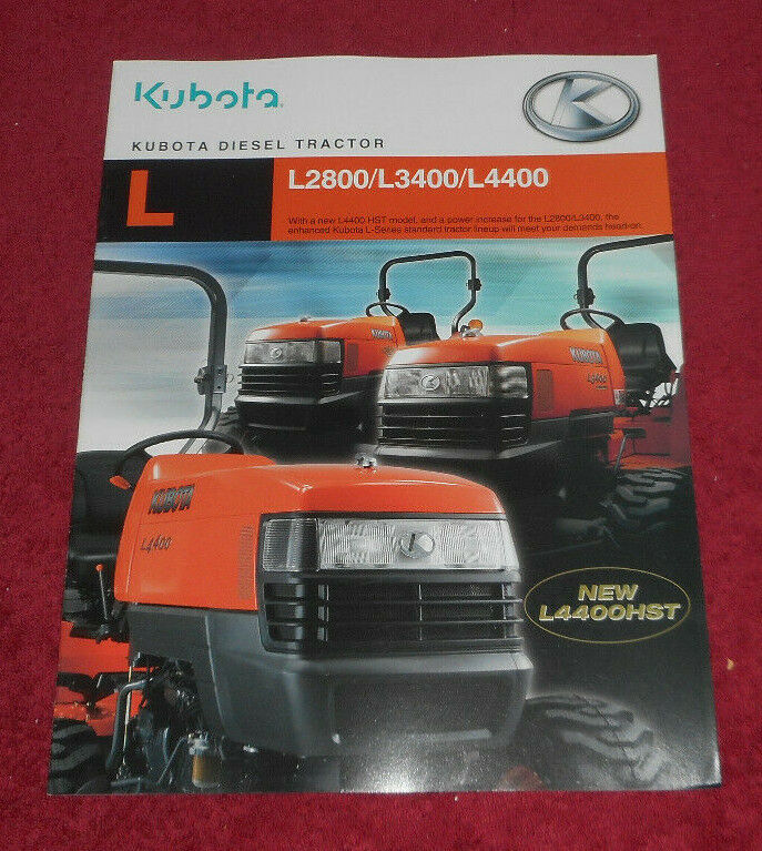 2008 Kubota Diesel Tractors Standard L Series Advertising Brochure