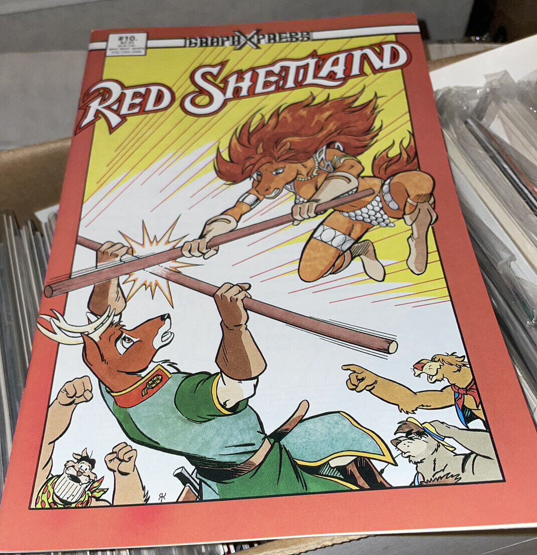 Red Shetland #10 FN; Graphxpress | Penultimate Issue - Rare Furry Red Sonja