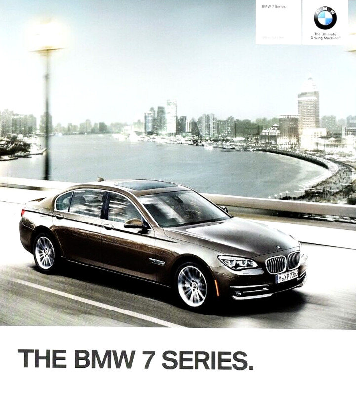 2012 BMW 7 SERIES PRESTIGE SALES BROCHURE CATALOG W/ SLIP COVER ~ 100 PAGES