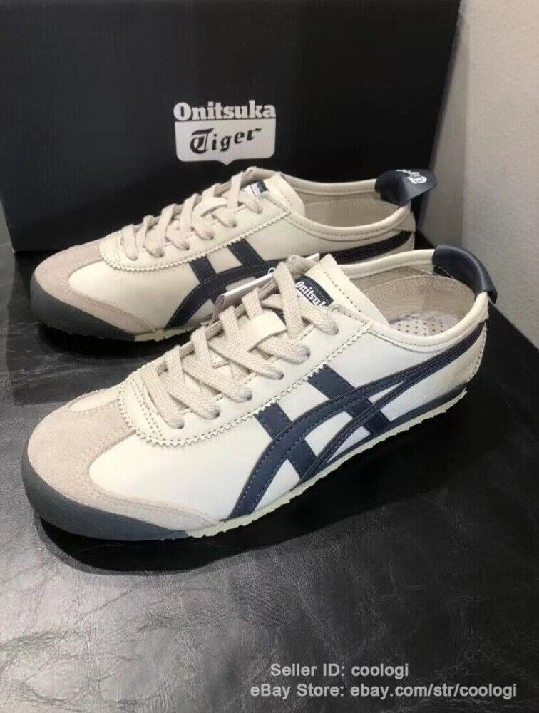 Onitsuka Tiger MEXICO 66 Sneakers Timeless Retro Style Birch/Peacoat Unisex Shoe