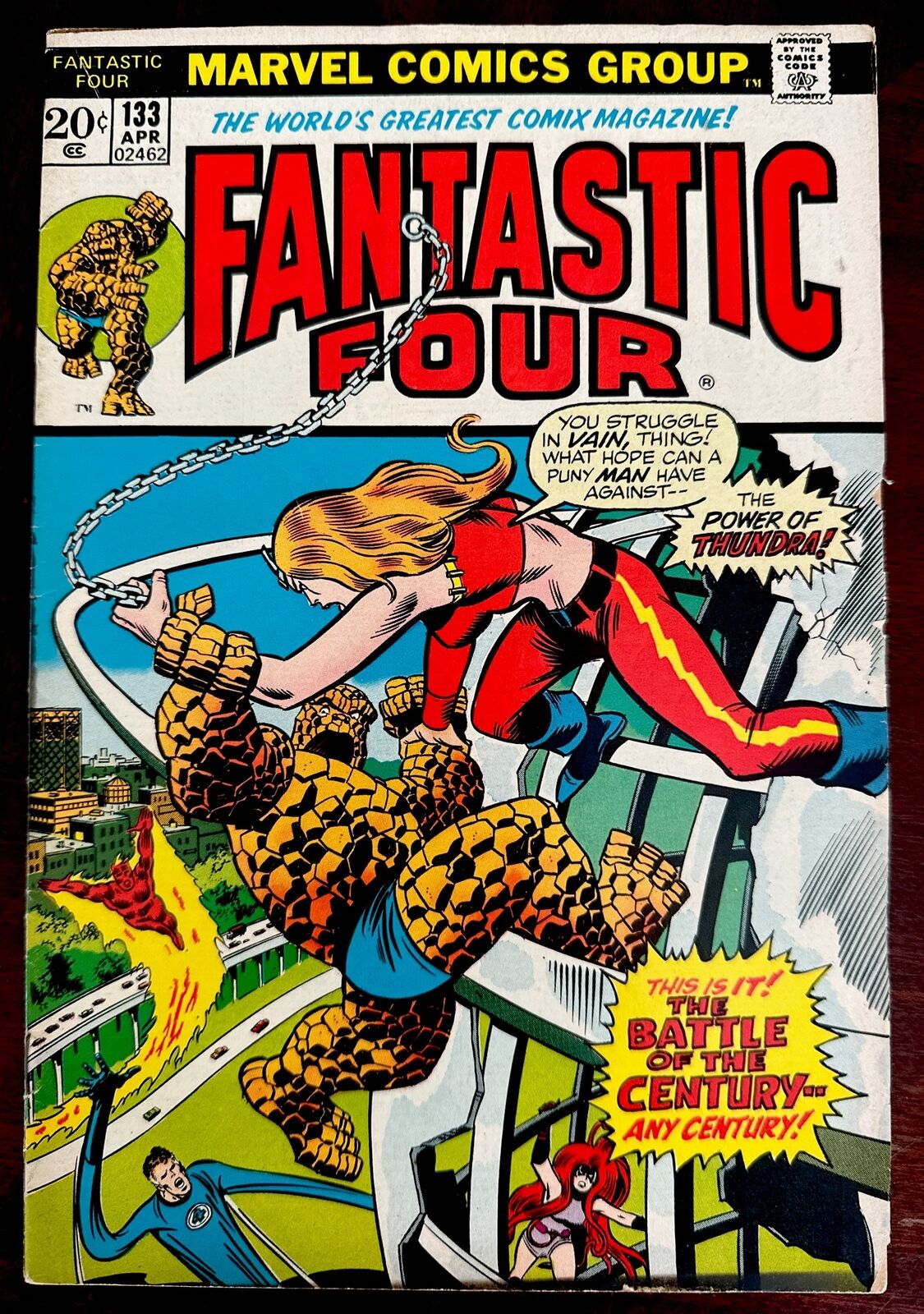 Fantastic Four #133 (1973) with Thundra -  great condition