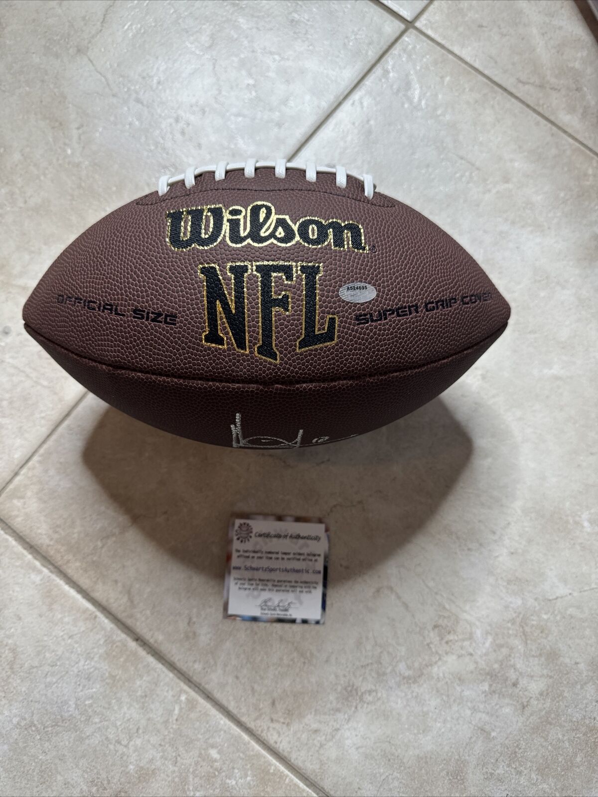 Vince Young Signed Wilson Super Grip Full Size NFL Football - (SCHWARTZ COA)