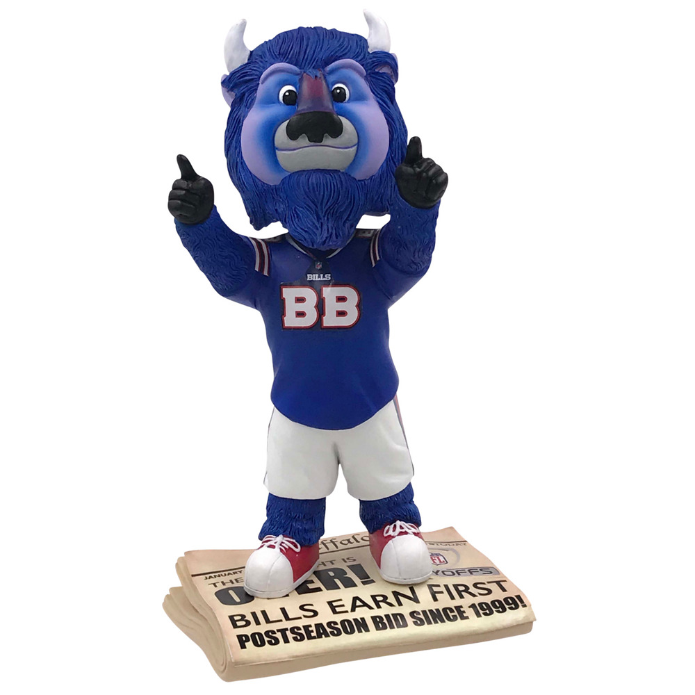 Buffalo Bills Billy Buffalo Drought is Over 2017 Playoffs Mascot Bobblehead NFL