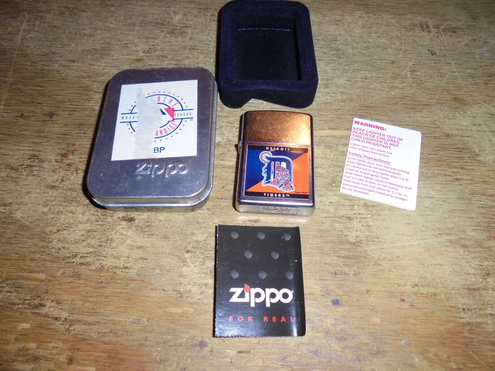 Detroit tigers zippo lighter A 04