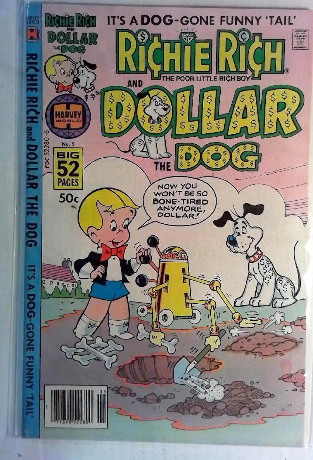 1978 Richie Rich & Dollar the Dog #5 Harvey Comics VF 1st Print Comic Book