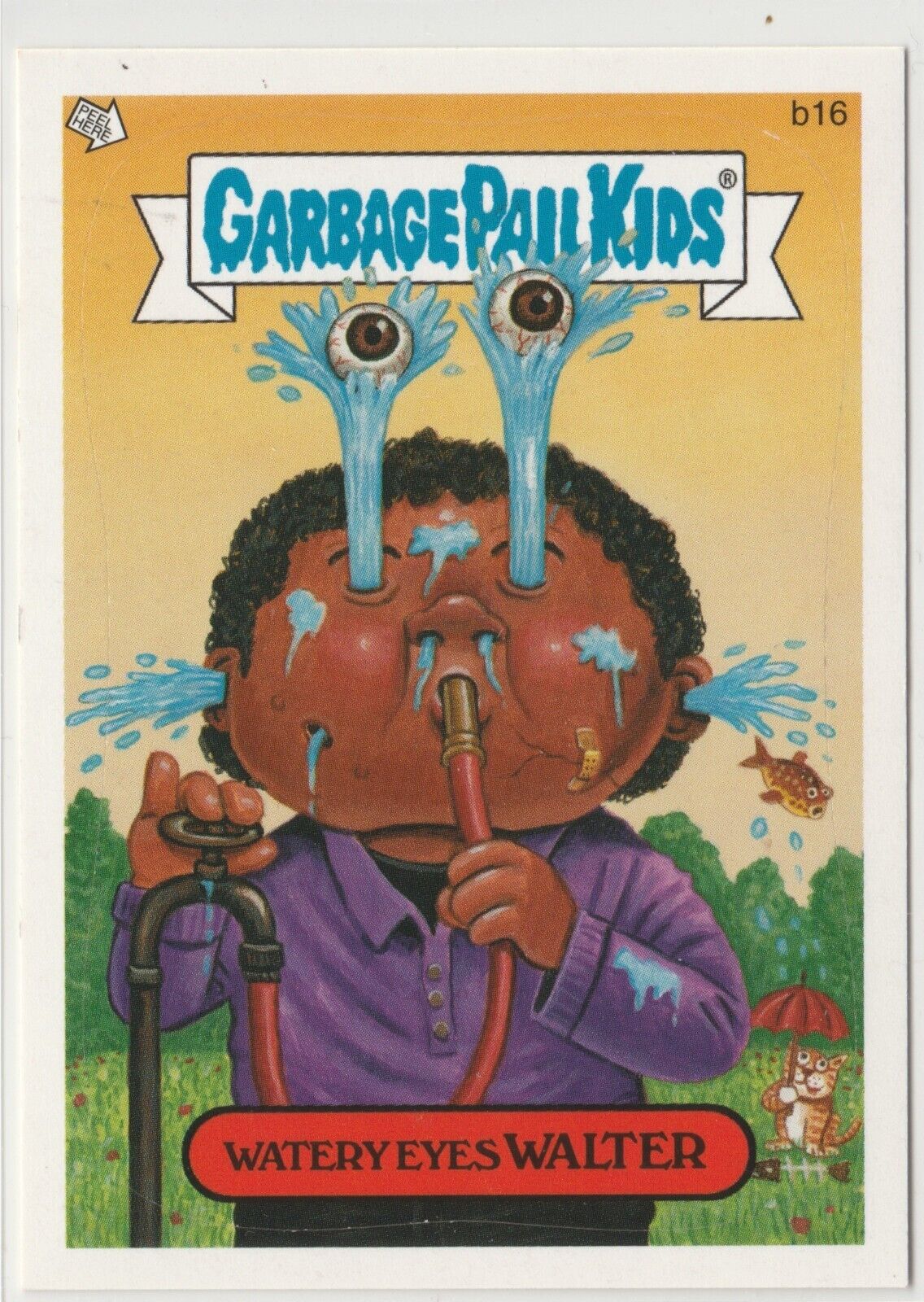 Garbage Pail Kids Watery Eyes Walter #B16 Bonus 2007 All-New Series 6 GPK 15579