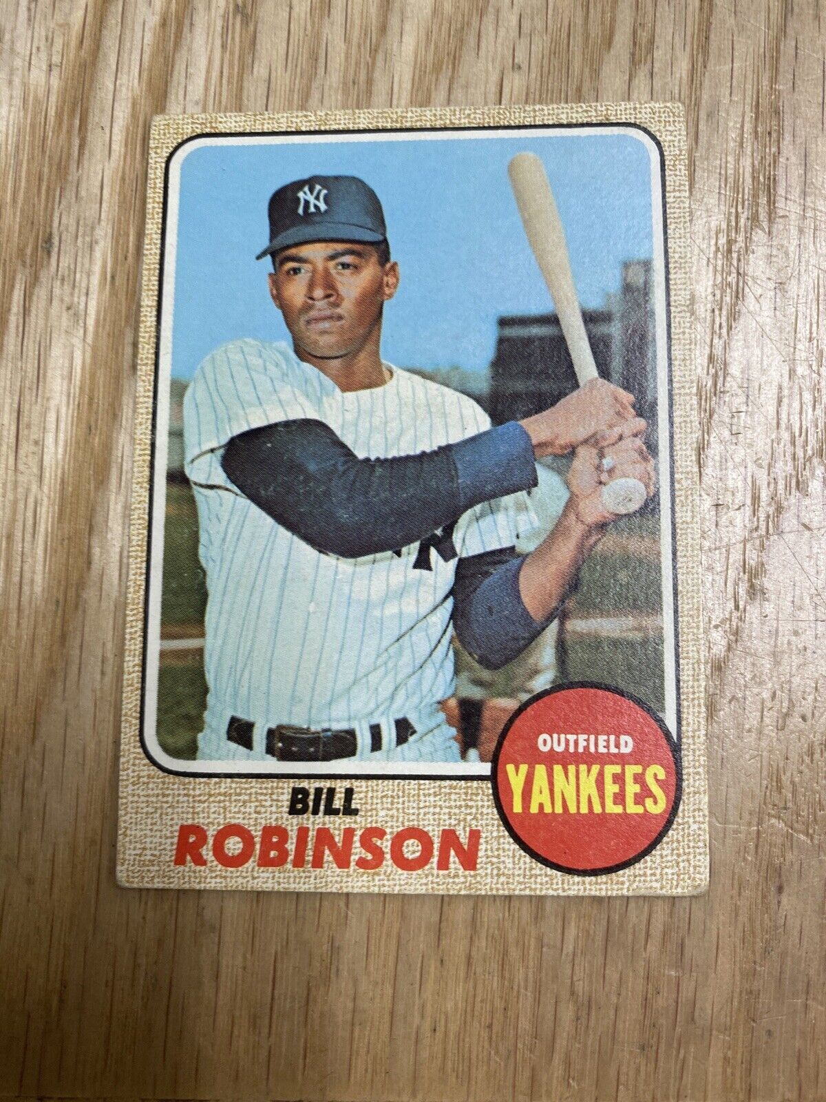 1968 Topps Baseball Bill Robinson New York Yankees Card #337