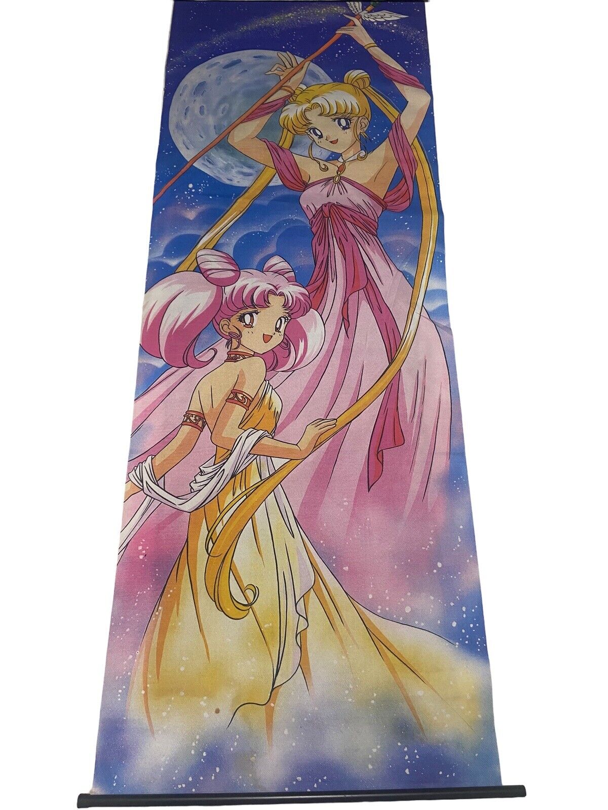 Vintage Sailor Moon Wall Scroll Tapestry 90s 68x25 Anime Rare