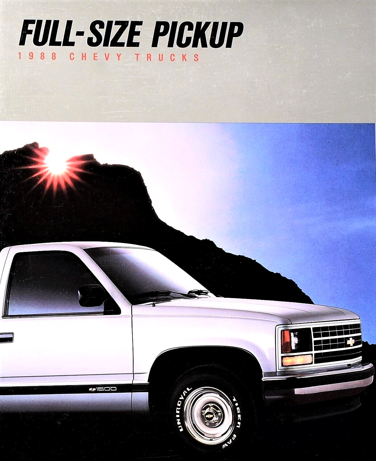 1988 CHEVROLET FULL SIZE PICKUP SALES BROCHURE CATALOG ~ 38 PAGES