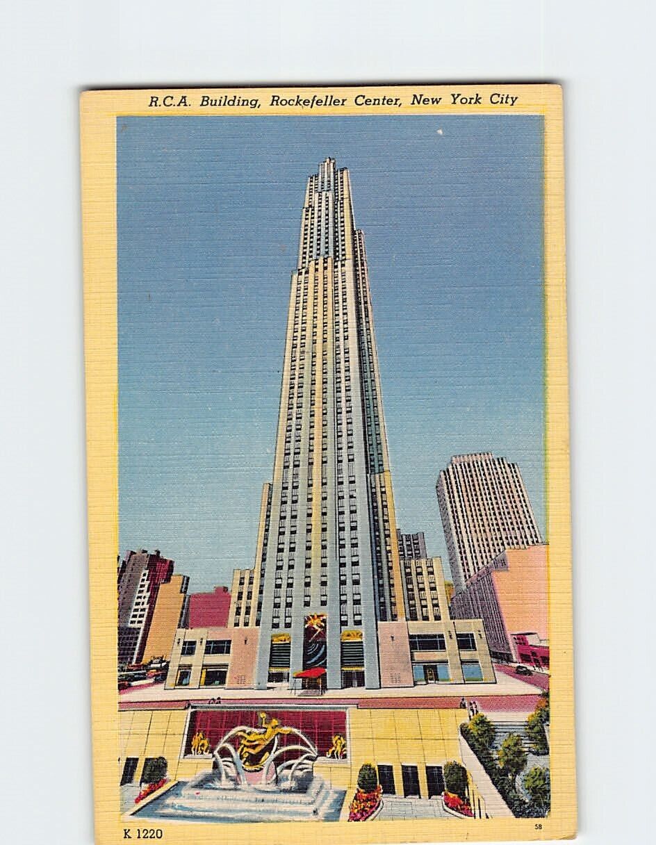 Postcard RCA Building Rockefeller Center New York City New York USA