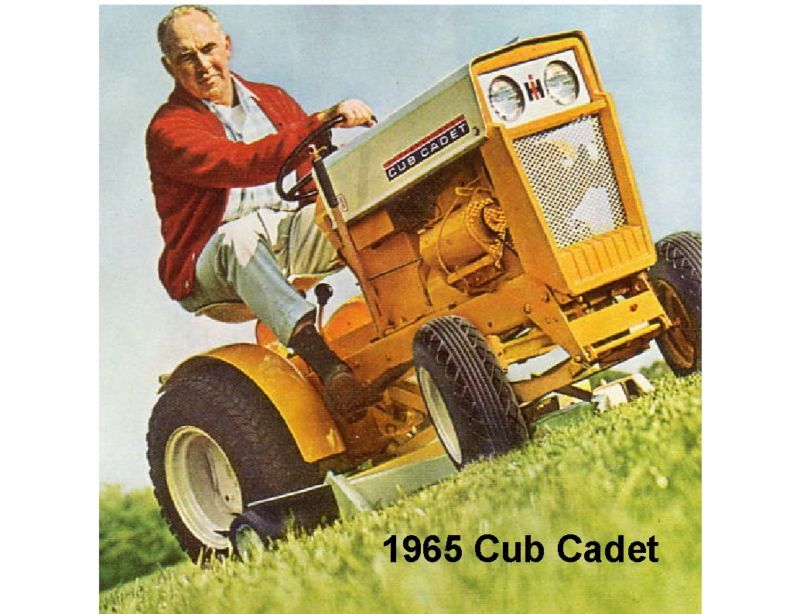 1965 Cub Cadet Lawn Tractor Refrigerator / Tool Box  Magnet