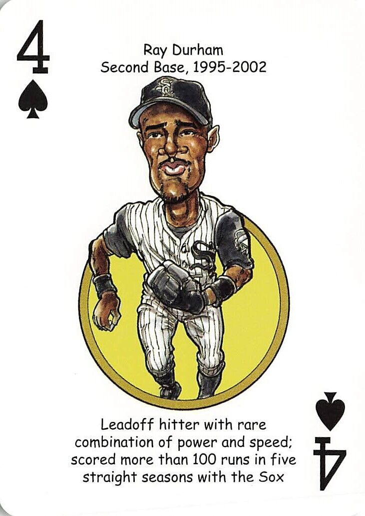 Ray Durham Second Base Chicago White Sox Single Swap Playing Card