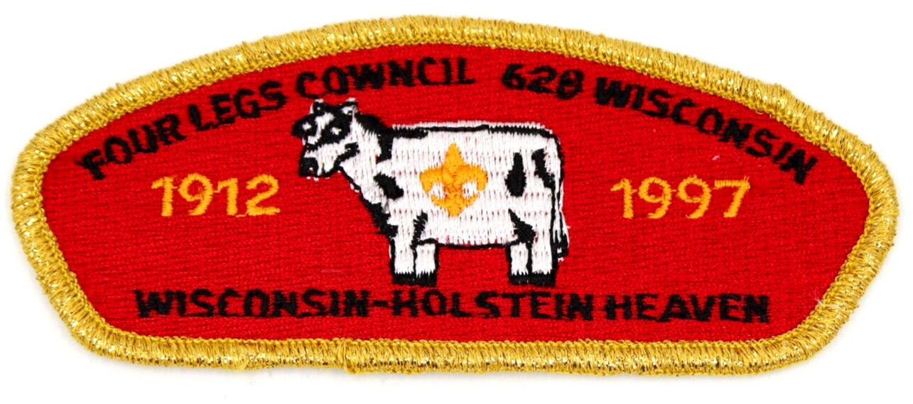 1997 National Jamboree CSP Four Lakes Council Patch Hostein Heaven Wisconsin