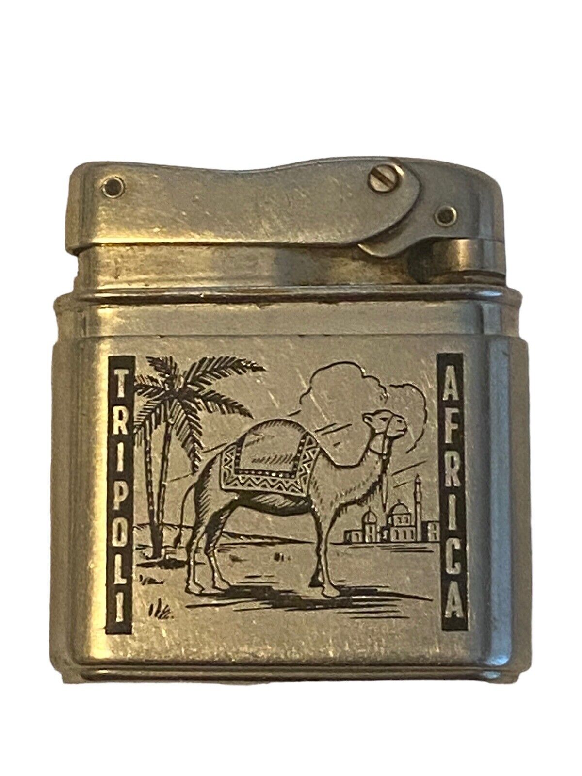 VINTAGE MYLFLAM 1940's LIGHTER Tripoli Africa Excellent Condition Very Rare