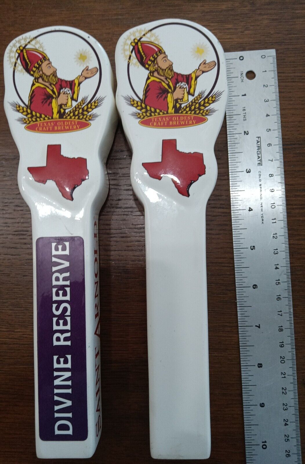 Saint Arnold Divine Reserve and Regular  Beer Tap Handle 10” Set of 2 See photos