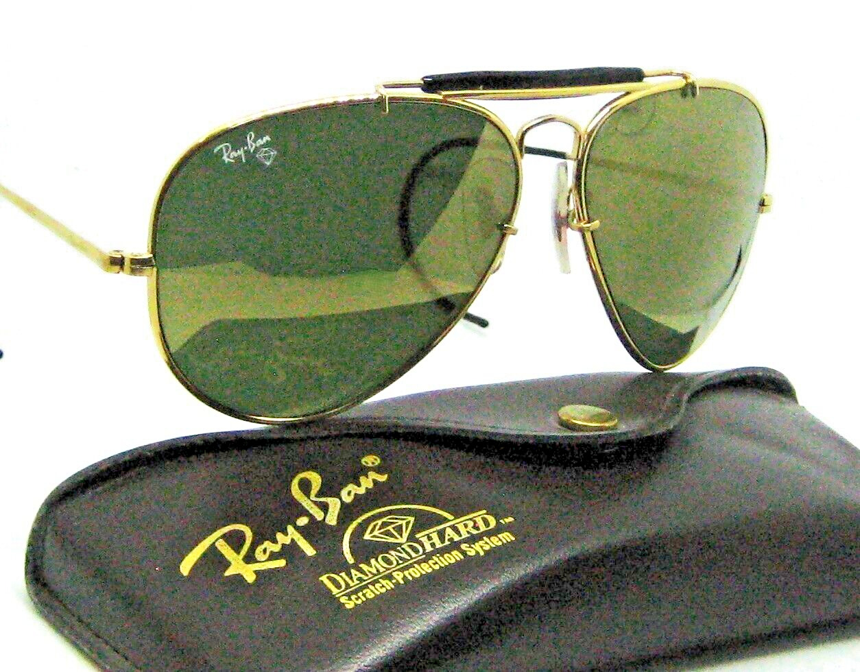 Ray-Ban USA B&L Diamond Hard Aviator Outdoorsman 62mm W1508 Survivor Sunglasses