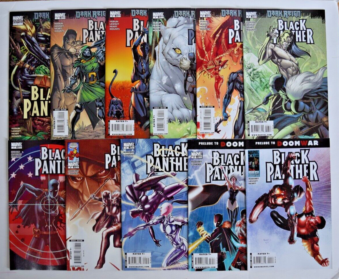 BLACK PANTHER (2009) 11 ISSUE COMIC RUN #1-11 MARVEL COMICS