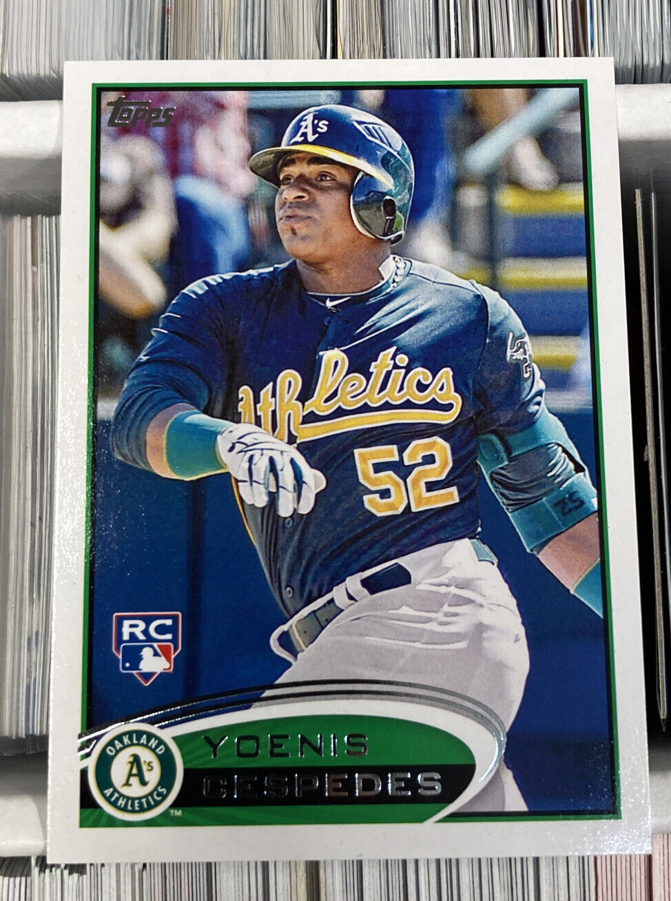2012 Topps YOENIS CESPEDES RC Rookie Card #396 Oakland Athletics New York Mets