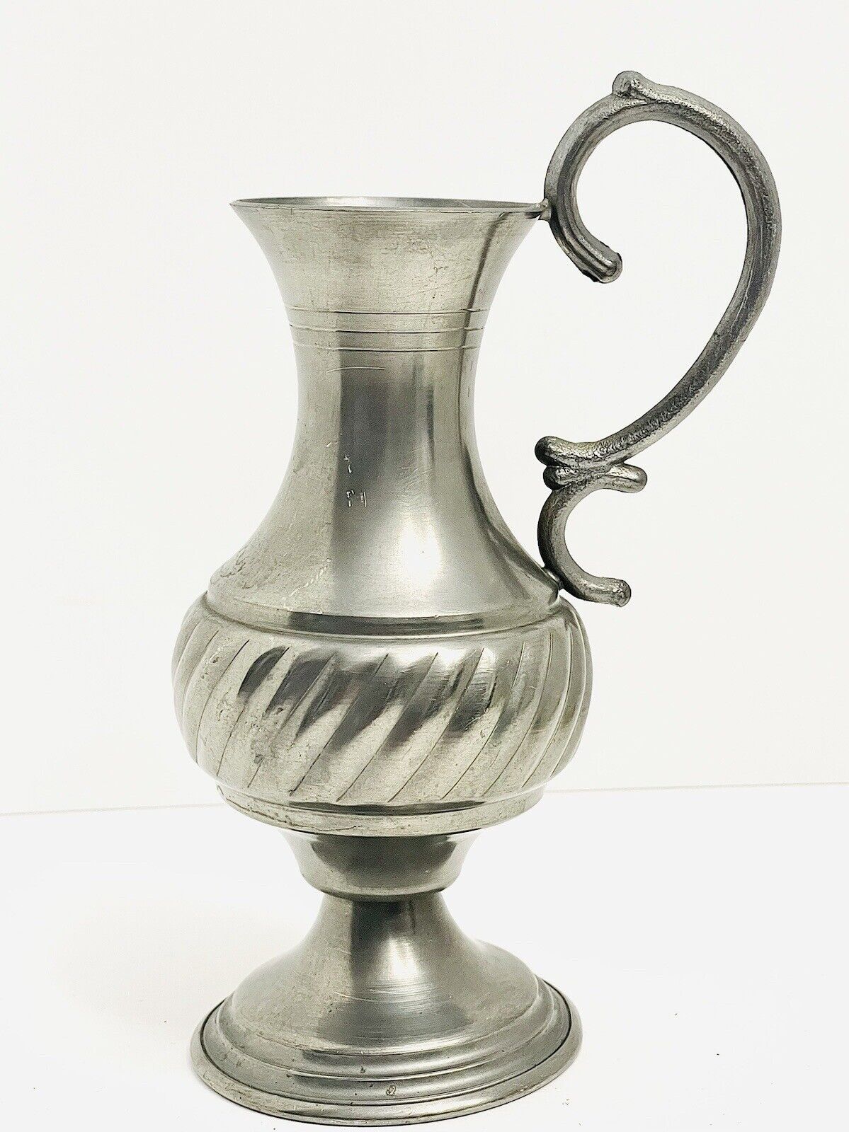 Vintage Italian Pewter Silver ZINN Vase
