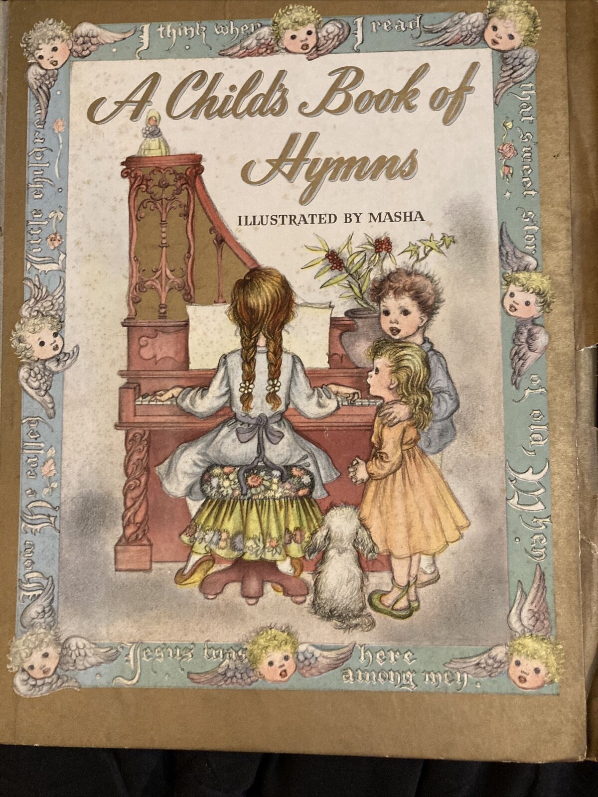 A Child\'s Book of Hymns 1945 Hardcover Illustrated by Masha - 1st Edition