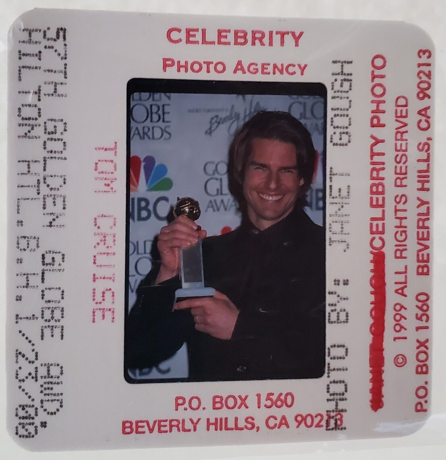2000 Tom Cruise Golden Globes Awards Janet Gough Original Press Slide