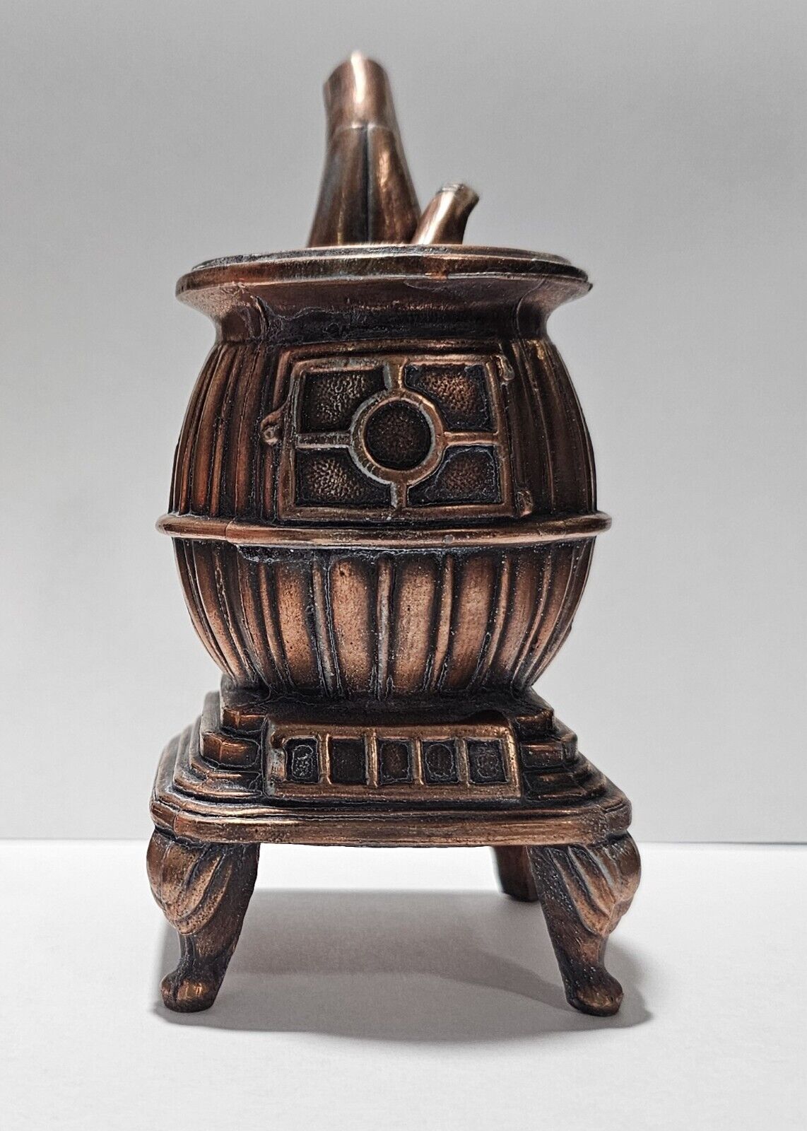 Antique Salesman Sample Pot Belly Stove Cast Iron Patent 6”