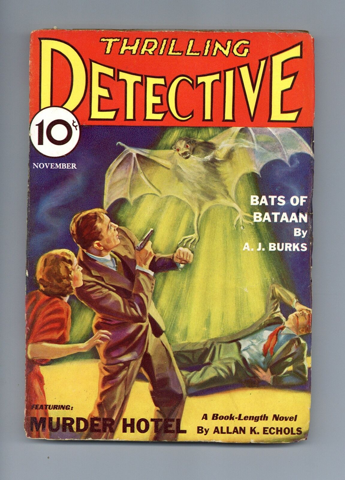 Thrilling Detective Pulp Nov 1932 Vol. 4 #2 GD