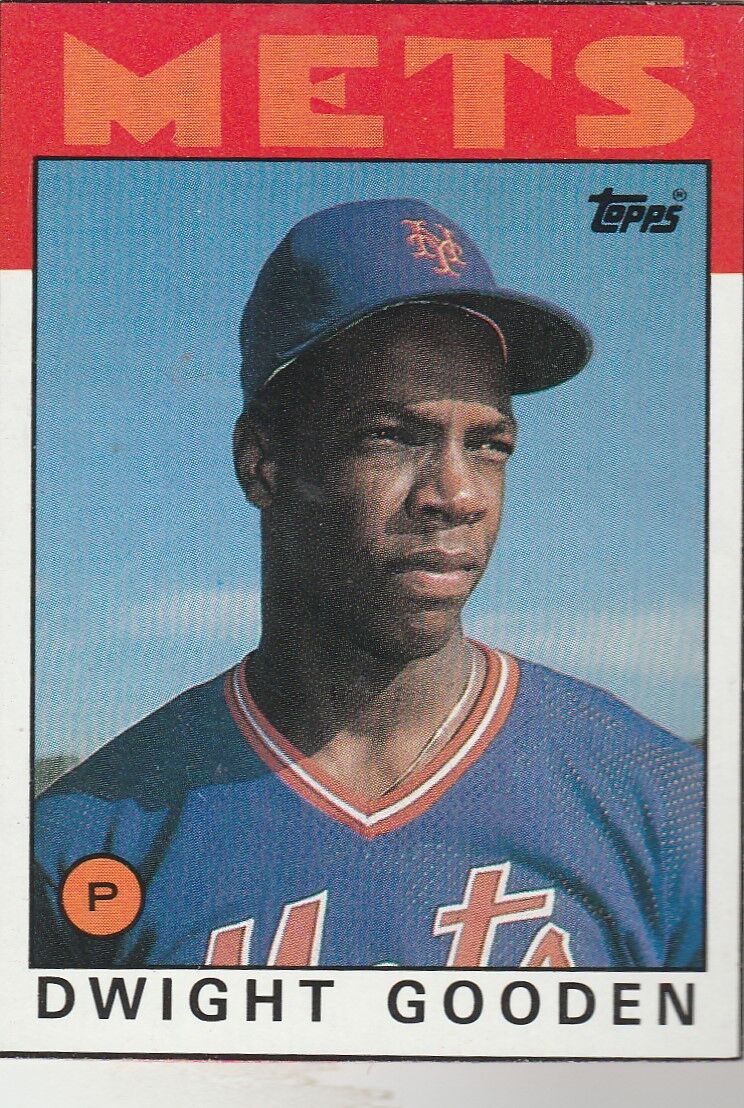 FREE SHIPPING-MINT-1986 Topps  #F Dwight Gooden NY Mets PLUS BONUS CARDS