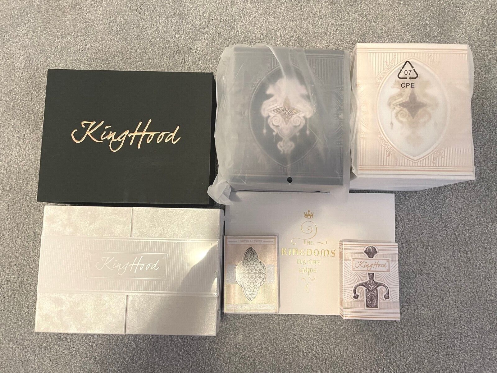 **Rare** KINGDOM & KINGHOOD Black Pearl Classic Playing Cards Collection Boxsets