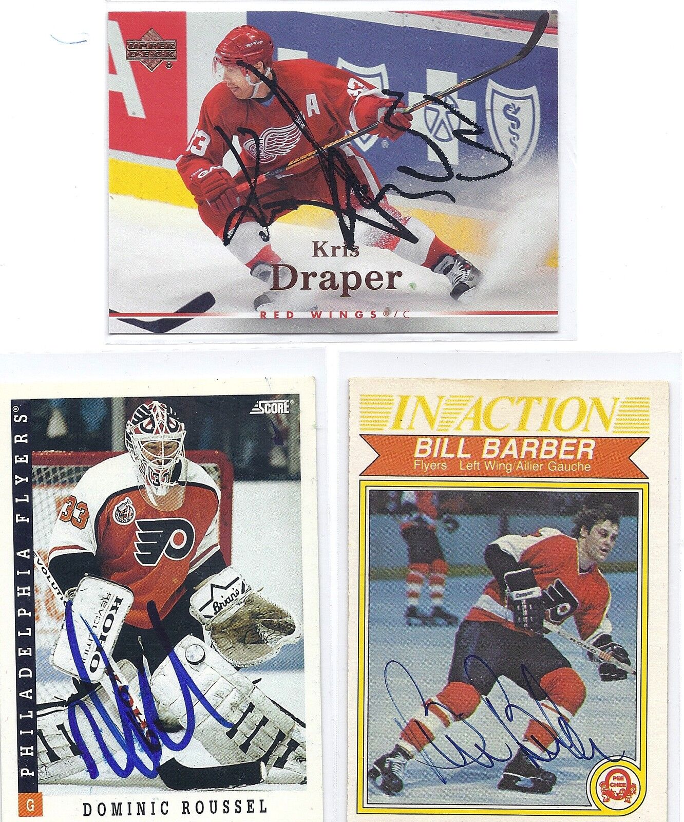 2007-08 UD #3 Kris Draper Signed Autographed Card Detroit Red Wings