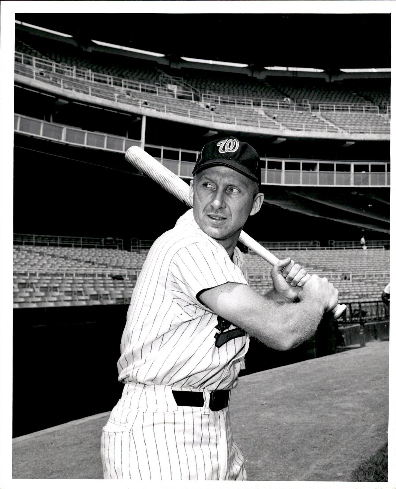 LG934 1964 Original Photo JOE CUNNINGHAM Washington Senators MLB Batting Stance
