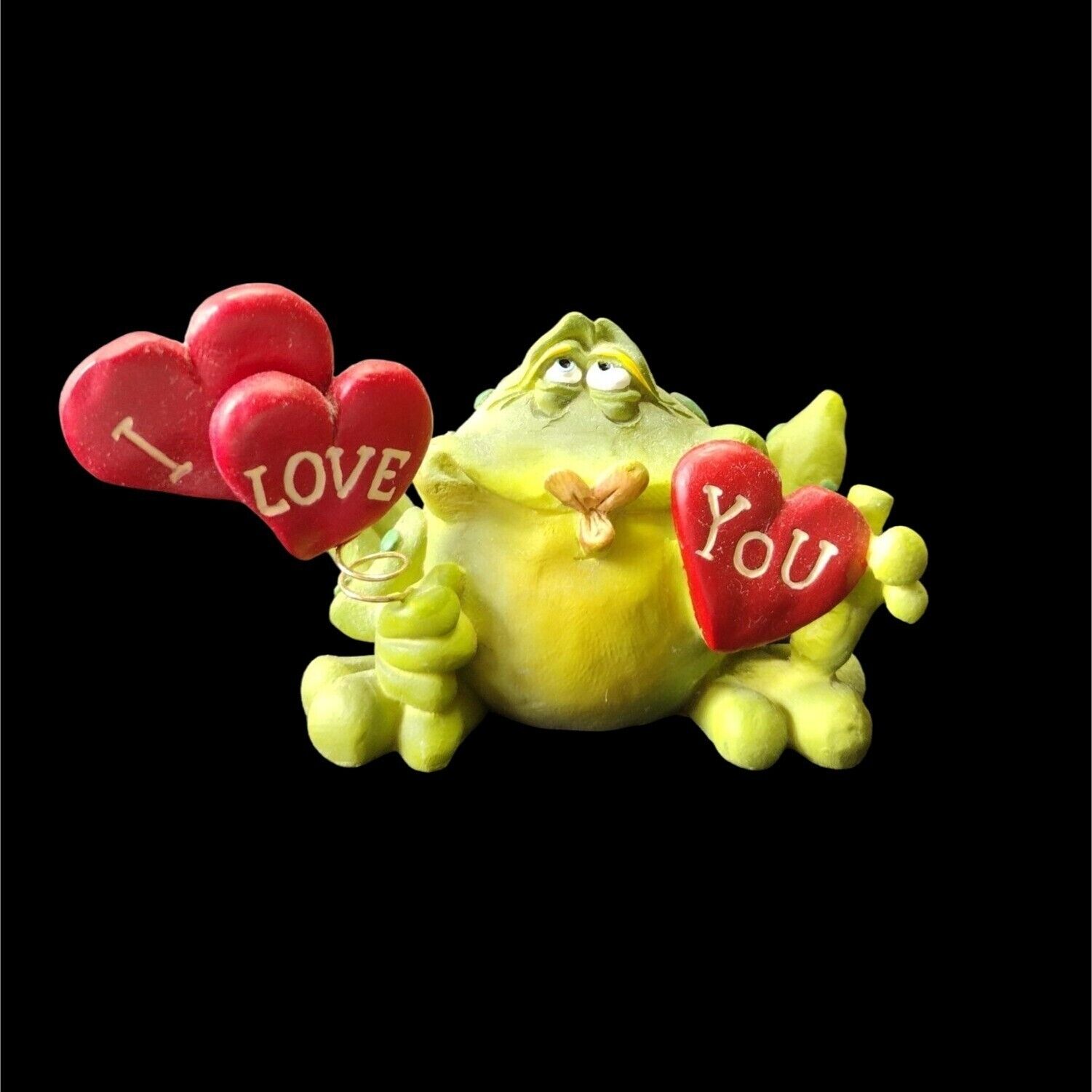 Vintage Mid Century 1968 Russ Berrie Frog I Love You 1970 