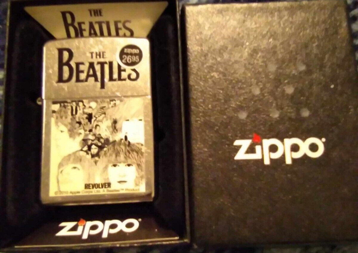 The Beatles Revolver Zippo NEW In Box Never Struck REAR