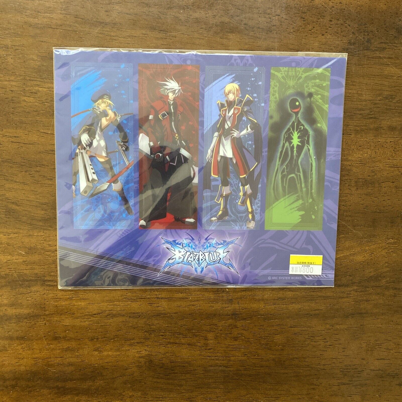 Blazblue Collectible Clear Bookmark Ver.1 Set Of 4 RARE NEW (2013) US Seller 