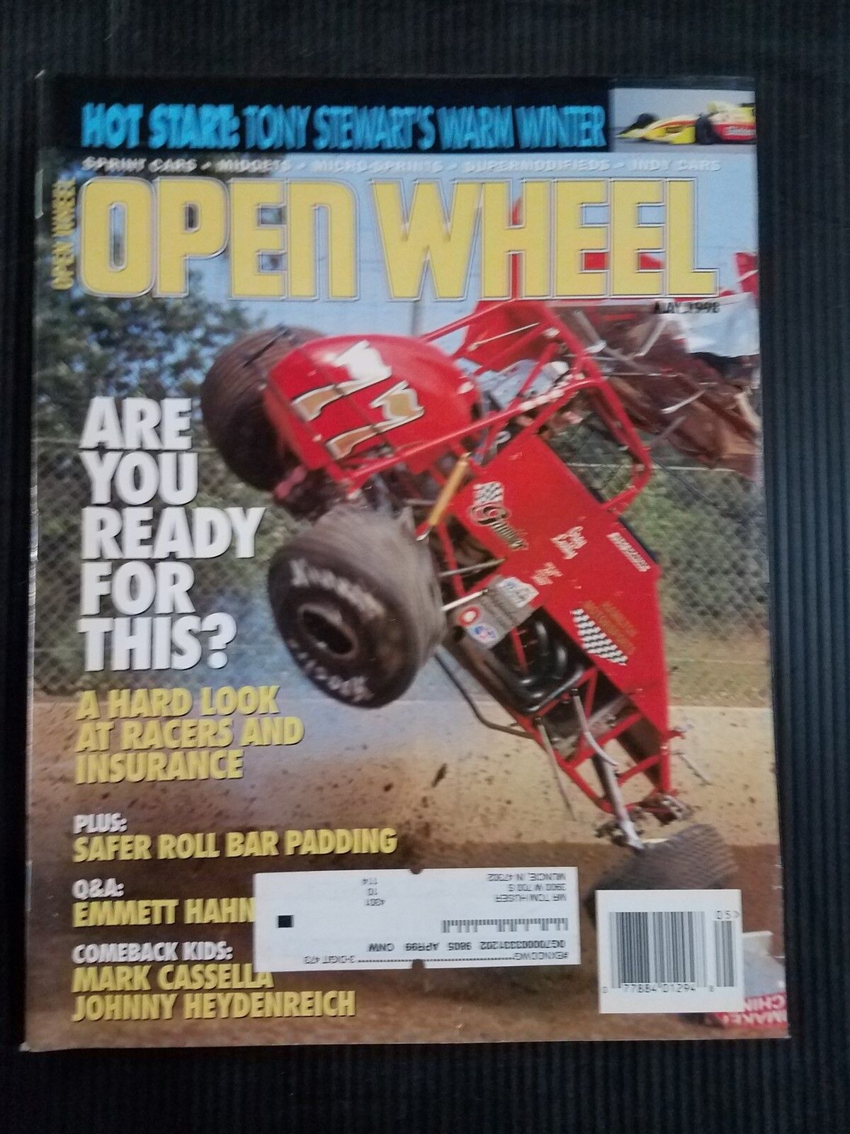 Open Wheel Magazine May 1998  Tony Stewart - Johnny Heydenreich - Sammy Swindell