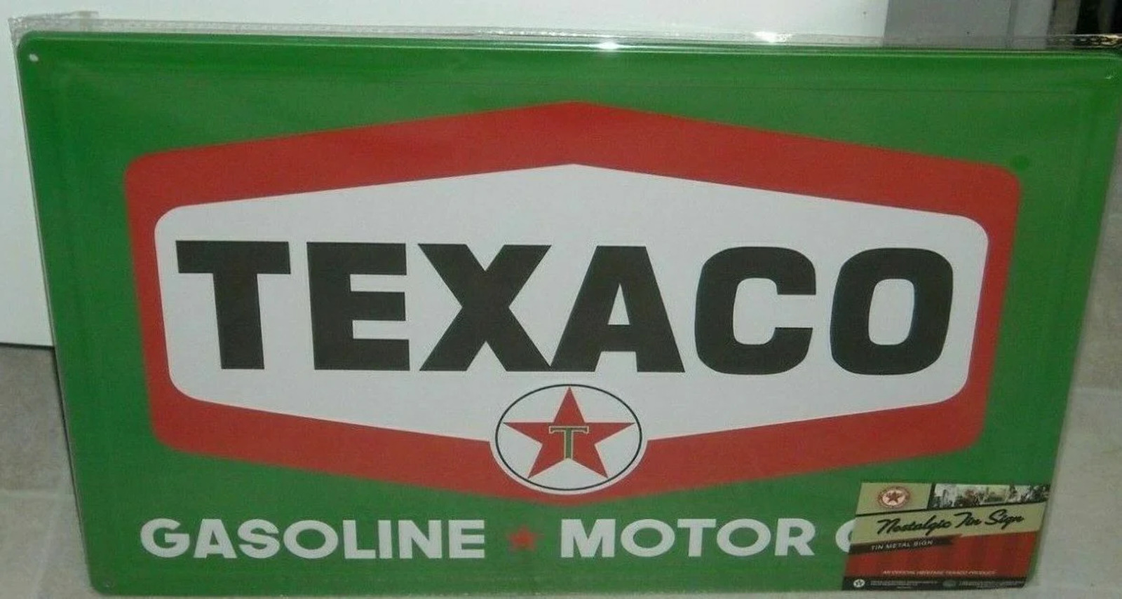 Texaco Gasoline Motor Oil Metal Tin Sign 12\